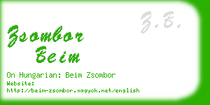 zsombor beim business card